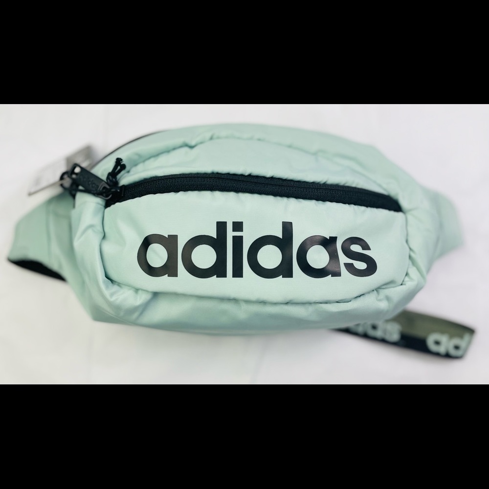 Adidas Core Waist Pack Sport Pouch bag Green/Black - Picture 1 of 10